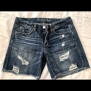 American Eagle deconstructed shorts